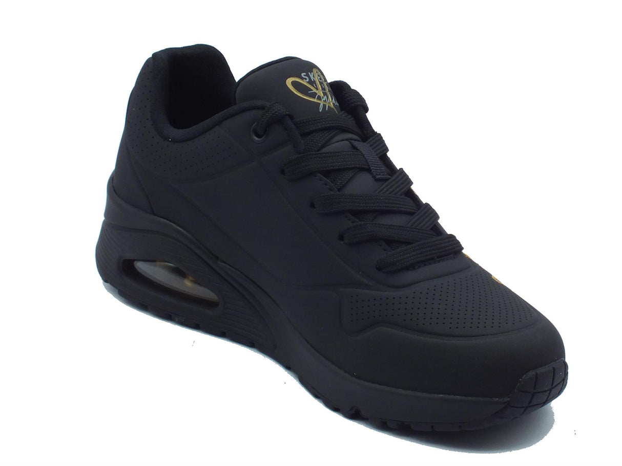 Skechers Skechers Los Angeles 177975 Uno Golden Heart Black Scarpe Sportive per Donna in ecopelle Black