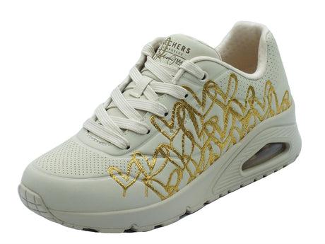 Skechers Skechers Uno 177975 Golden Heart Natural Gold Scarpe Sportive per Donna in ecopelle Natural Gold