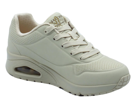 Skechers Skechers Uno 177975 Golden Heart Natural Gold Scarpe Sportive per Donna in ecopelle Natural Gold