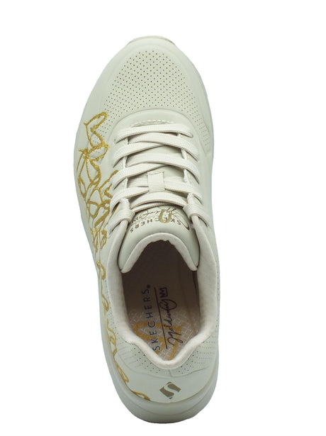 Skechers Skechers Uno 177975 Golden Heart Natural Gold Scarpe Sportive per Donna in ecopelle Natural Gold