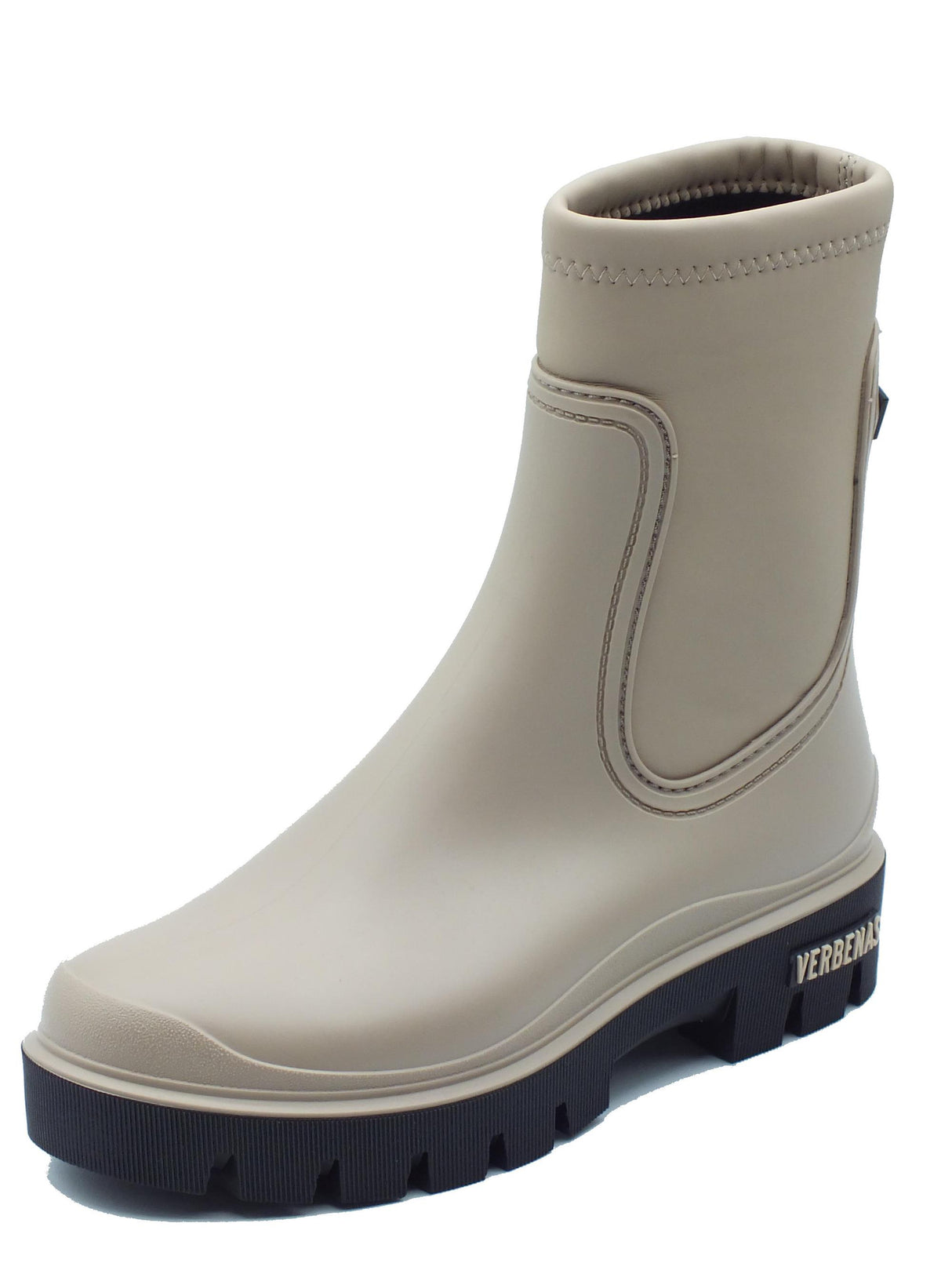 Verbenas Verbenas Muki Mate Gommato Arena Tronchetti pioggia per Donna in gomma beige beige