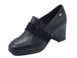 Valleverde Valleverde 36562A Vitello Nero Mocassini con tacco per donna in pelle Nero