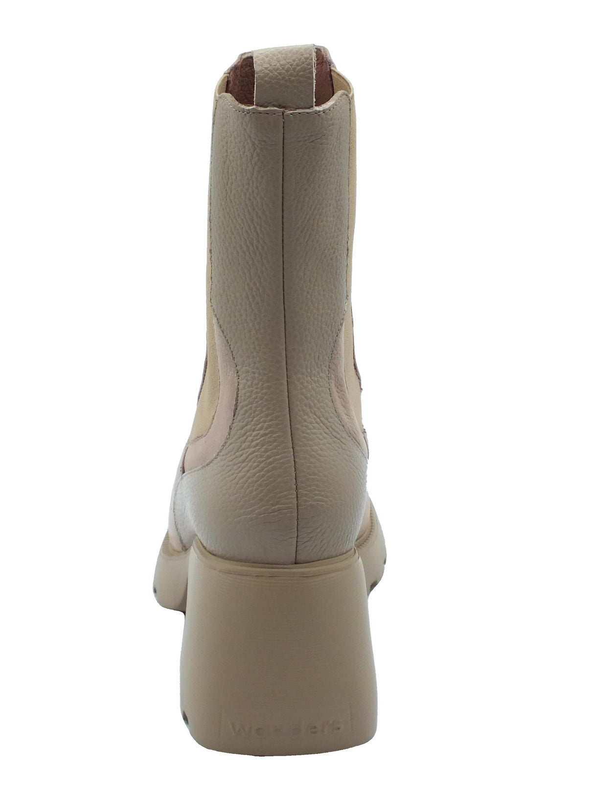 Wonders Wonders G-6705 Nubuk Wild Taupe Tronchetti accollati con tacco alto per Donna in nabuk con elastici Taupe