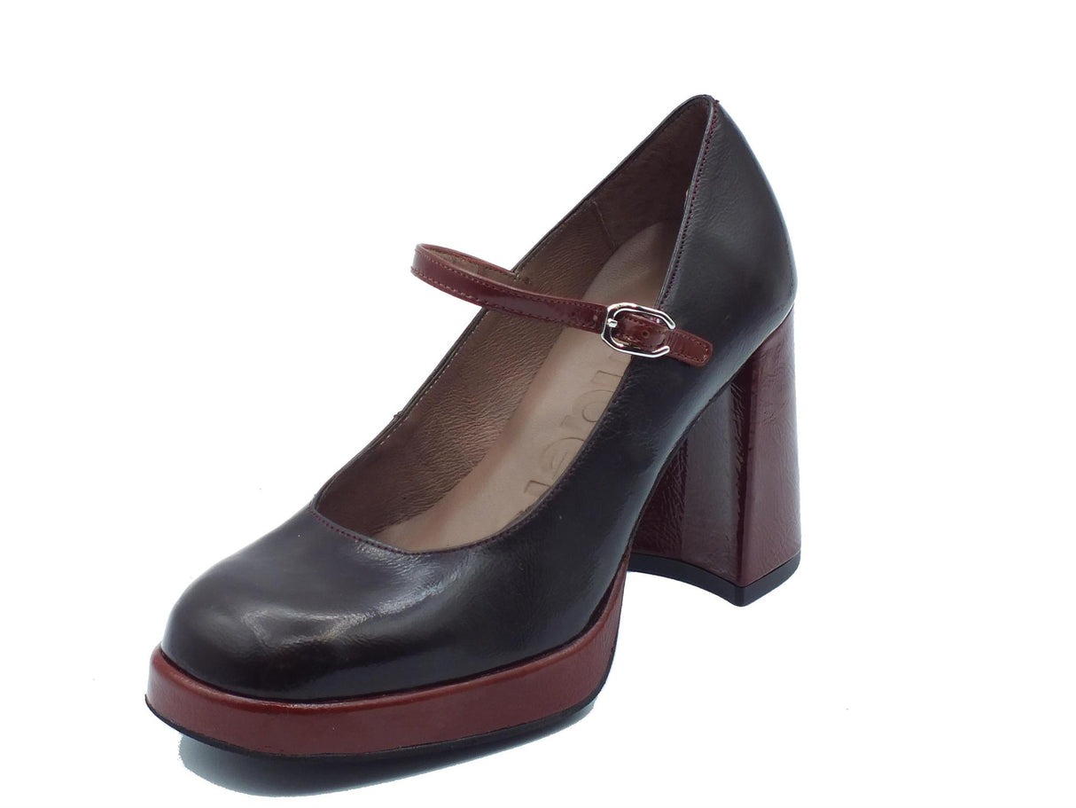 Wonders Wonders H-5941 Menorca Testa di Moro Decoltè con tacco alto per Donna in pelle Testa di Moro