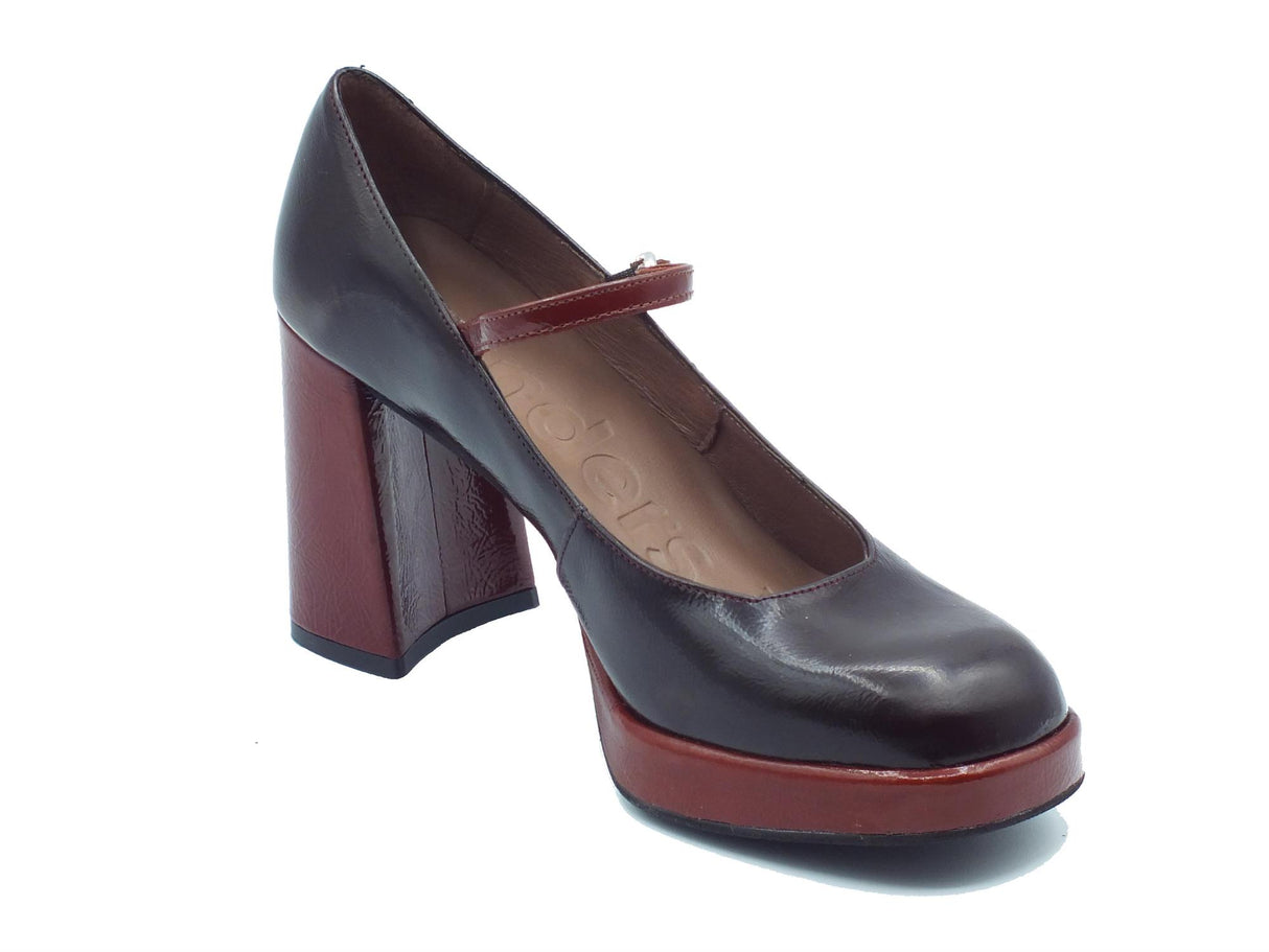 Wonders Wonders H-5941 Menorca Testa di Moro Decoltè con tacco alto per Donna in pelle Testa di Moro