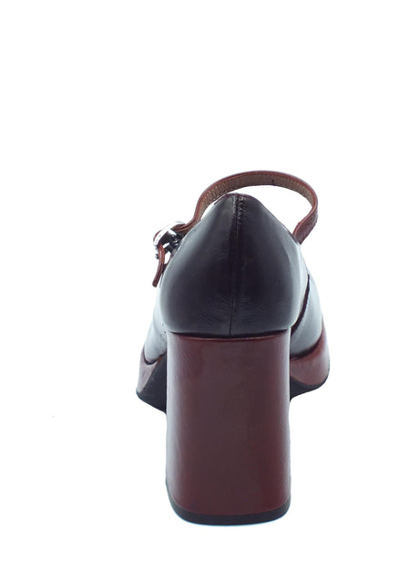 Wonders Wonders H-5941 Menorca Testa di Moro Decoltè con tacco alto per Donna in pelle Testa di Moro