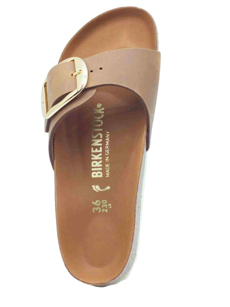 Birkenstock Birkenstock Ciabatte Donna 1006525 Madrid Big Buckle Cognac pelle marrone Cognac