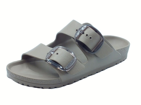 Birkenstock Birkenstock 1030389 Arizona Big Buckle EVA Gray Taupe Sandali per Donna doppia fibia in gomma Gray Taupe