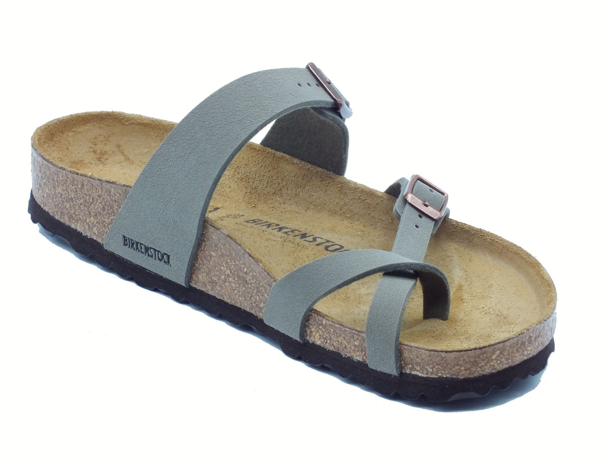 Birkenstock Birkenstock 007107 Mayari Stone Infradito per Uomo con doppia fibia Stone