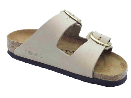 Birkenstock Birkenstock 1024064 Arizona BS Buckle Sandcastle Sandalo con doppia fibia in pelle taupe Sandcstle