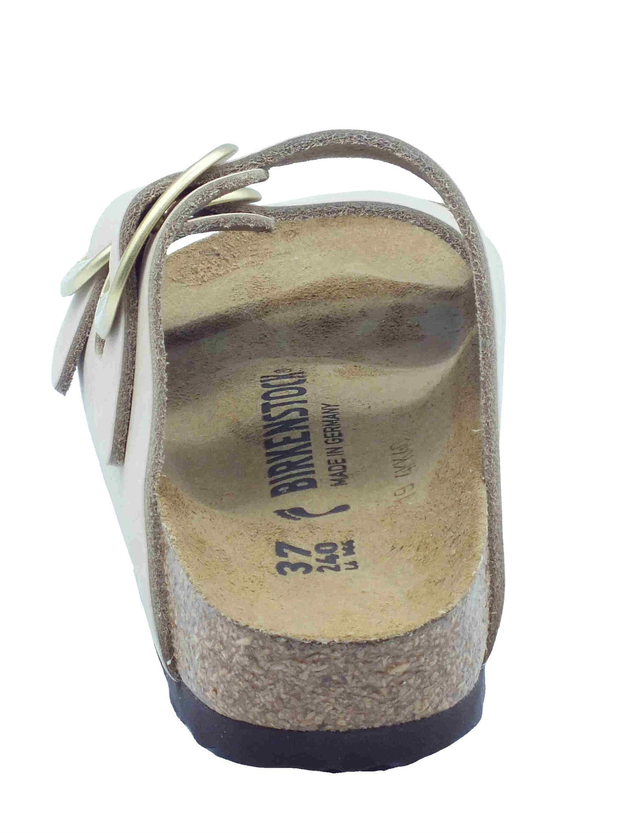 Birkenstock Birkenstock 1024064 Arizona BS Buckle Sandcastle Sandalo con doppia fibia in pelle taupe Sandcstle