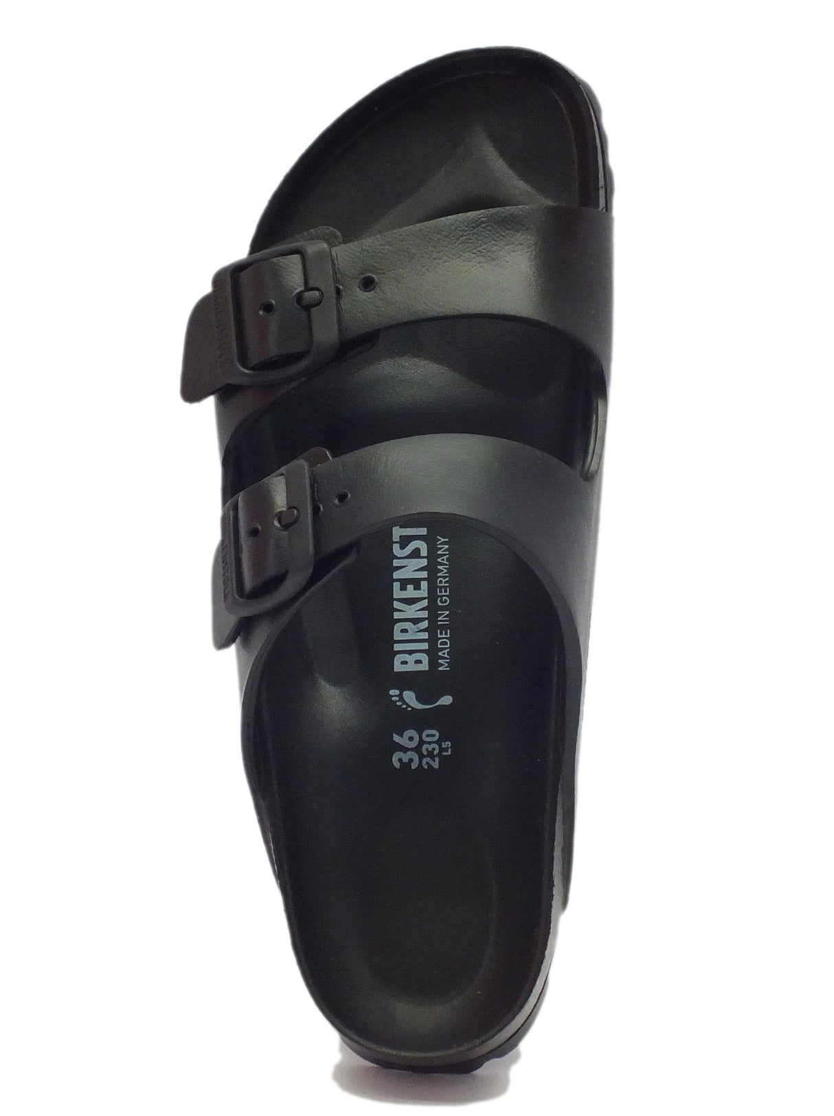 Birkenstock Sandali Birkenstock per donna in gomma nera doppia fibbia Black