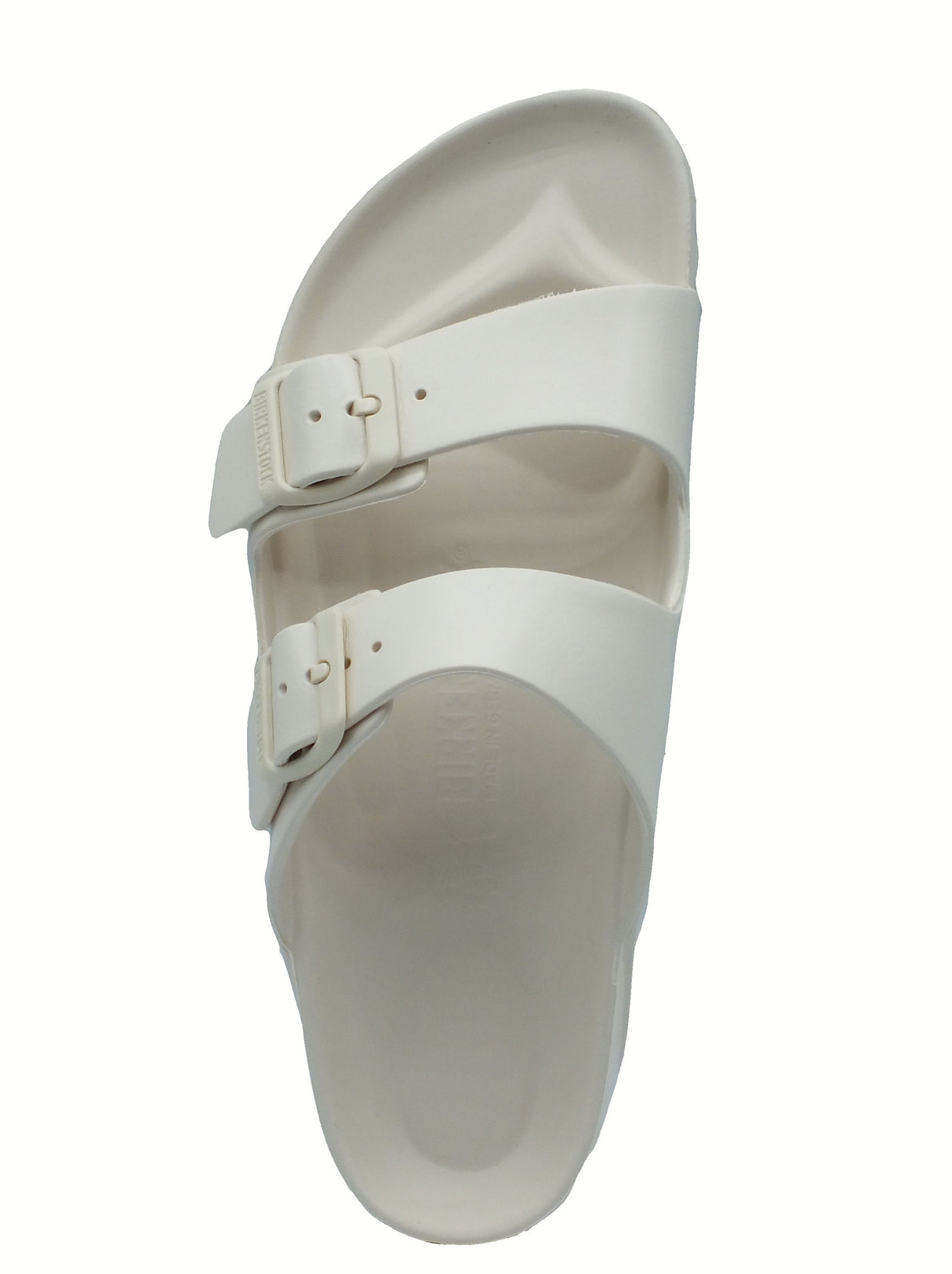 Birkenstock Birkenstock 1027384 Arizona EVA Eggshell Sandali per Donna doppia fibia in gomma bianco Eggshell