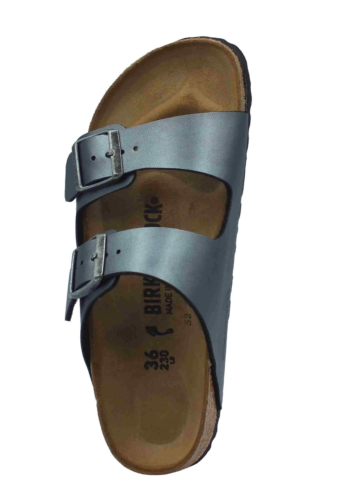 Birkenstock Birkenstock 1029224 Arizona BS Metallic Black Sandali per Donna doppia fibia in pelle nera Metallic Black