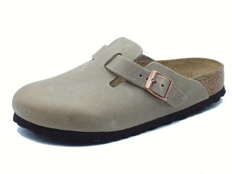 Birkenstock Birkenstock 0960813 Boston BS Tabacco Brown Sabot per Donna in pelle ingrassata Tabacco Brown