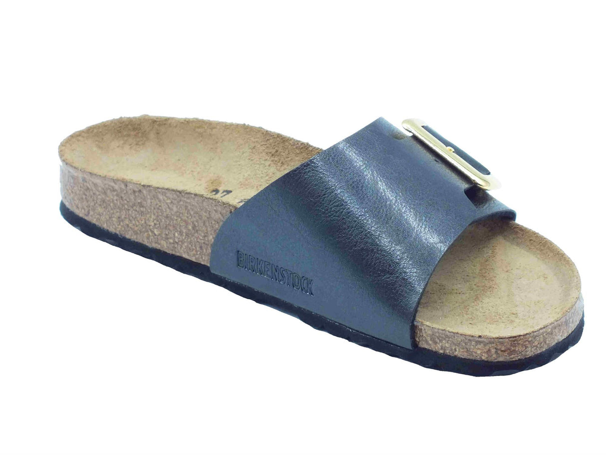 Birkenstock Birkenstock 1029481 Catalina Cushion Bunckle Graceful Sandali per Donna con zeppa bassa fondo pelle nero