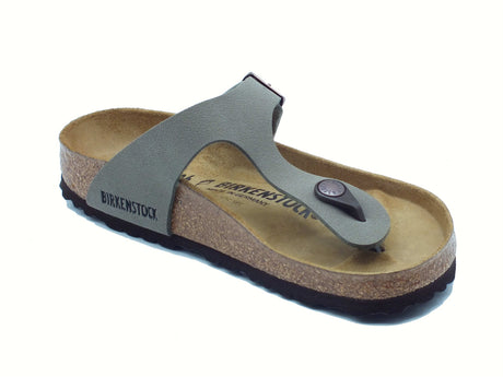 Birkenstock Birkenstock 0043391 Gizeh BS Stone Infradito per Donna in pelle verde Stone