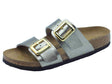 Birkenstock Birkenstock 1029372 Sydney Cushion Buckle Taupe Sandali per Donna doppia fibia in pelle Taupe