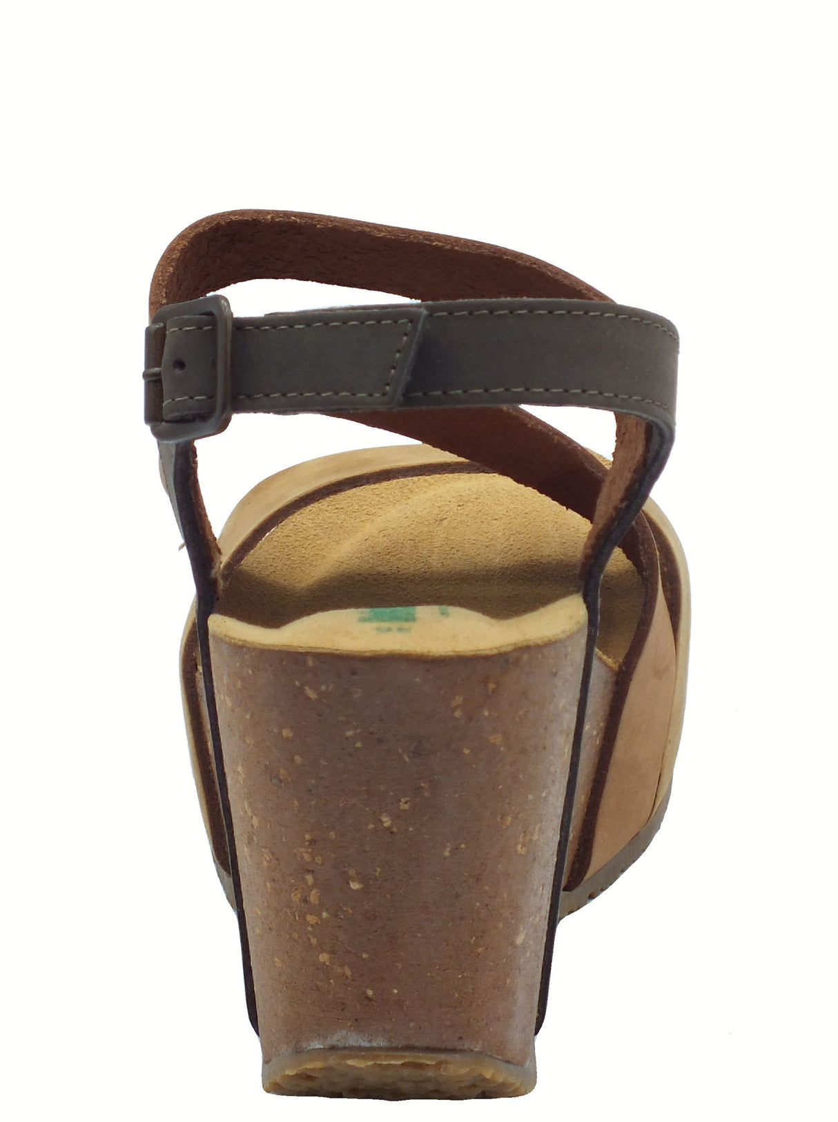 BioNatura BioNatura 29A2008 Imb Nabuk Multi Brandy Sandalo per Donna con zeppa alta Multi Brandy