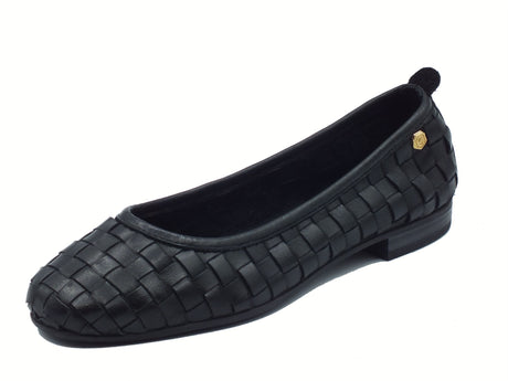 Carmela Carmela 161662 Piel Negro Ballerine per Donna in pelle intrecciata nera Nero