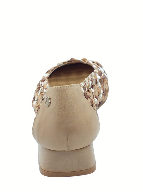 Carmela Carmela 162186 Piel Beige Ballerine per Donna in pelle intrecciata tacco basso Beige