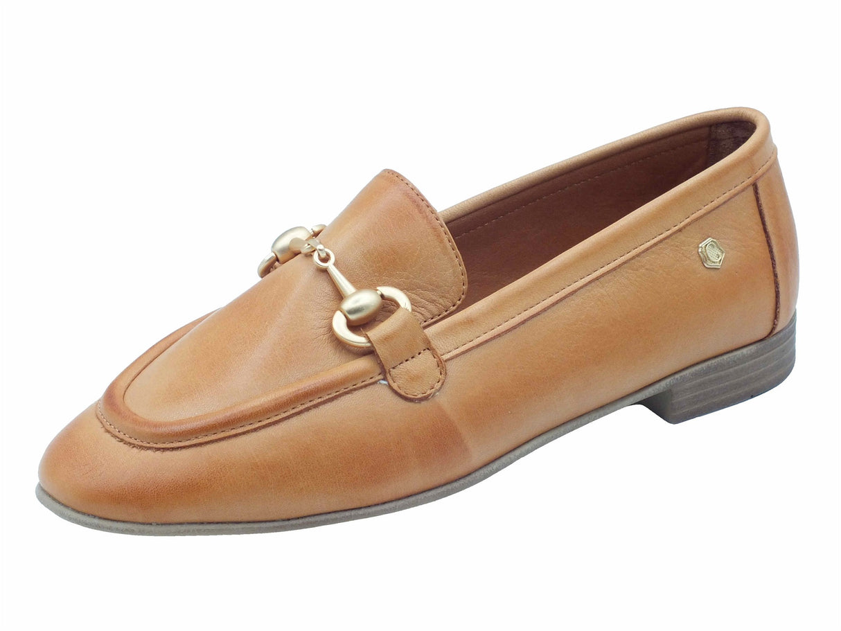 Carmela Carmela 162372 Piel Camel Mocassini classici per Donna in pelle marrone Camel