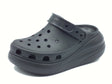 Crocs Crocs 207521 Crush Clog Black Sandali con zeppa alta per Donna in gomma nero Black
