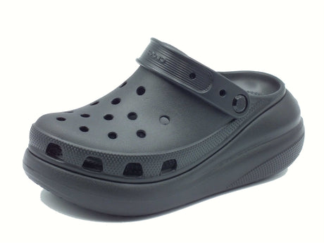 Crocs Crocs 207521 Crush Clog Black Sandali con zeppa alta per Donna in gomma nero Black
