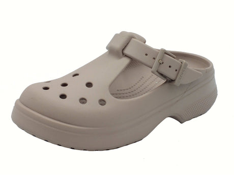 Crocs Crocs 210581 Classic Mary Jane Clog Marrone Sandali con zeppa media per Donna in gomma Marrone