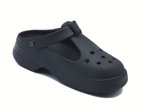 Crocs Crocs 210581 Classic Mary Jane Clog Black Sandali con zeppa media per Donna in gomma Black