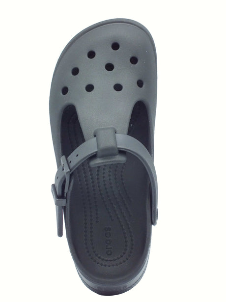 Crocs Crocs 210581 Classic Mary Jane Clog Black Sandali con zeppa media per Donna in gomma Black