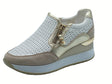 Cinzia Soft Cinzia Soft IV2521476G Clay Beige Sneakers per Donna in pelle traforata con zeppa alta Beige
