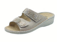 Cinzia Soft Cinzia Soft IM2412ZW Beige Sandali confort per Donna in nabuk pelle fibia doppia chiusura a strappo Beige