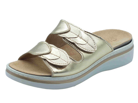 Cinzia Soft Cinzia Soft Ciabatte Donna MZK46 Platino pelle oro Platino