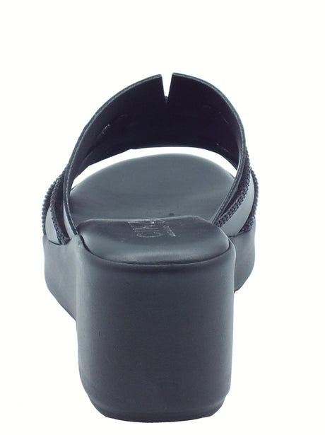 Cinzia Soft Cinzia Soft TS61190 Nero Sandali Scalsati per Donna in pelle zeppa alta Nero