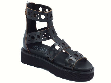 CULT CULT CLW329001 Ziggy Leather Black Sandali modello schiava per Donna in pelle Black