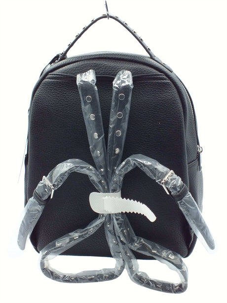 CULT CULT Alison Backpack Black Zaino Nero per Donna in ecopelle con lampo Black