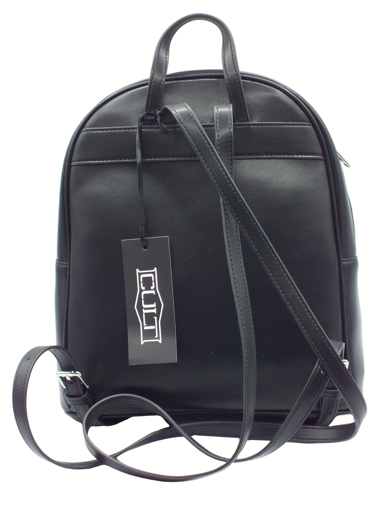 CULT CULT Missi Backpack Black Zaino Nero per Donna in ecopelle con lampo Black