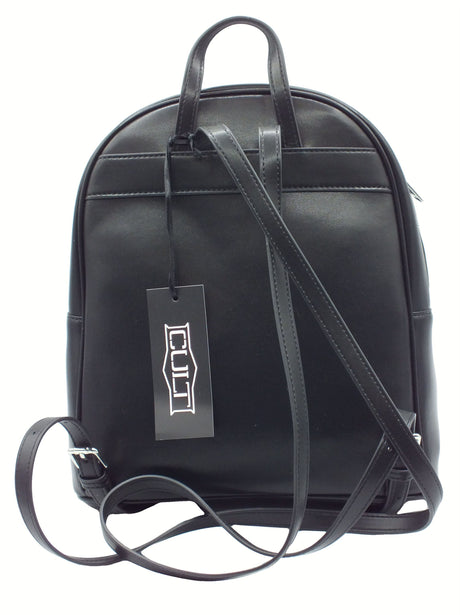 CULT CULT Missi Backpack Black Zaino Nero per Donna in ecopelle con lampo Black
