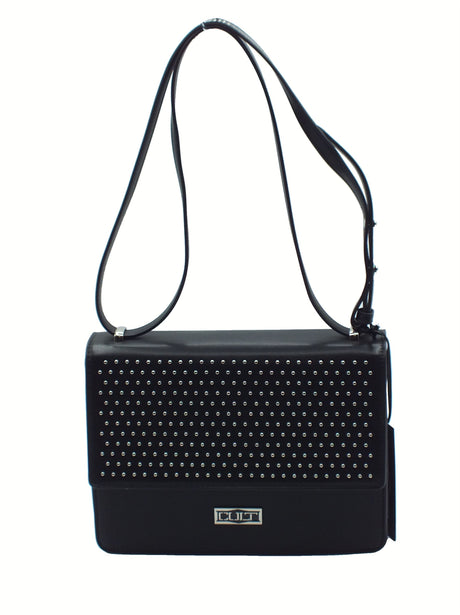 CULT CULT Missi Medium Flap Black Tracollina Nera per Donna in ecopelle con pattina Black