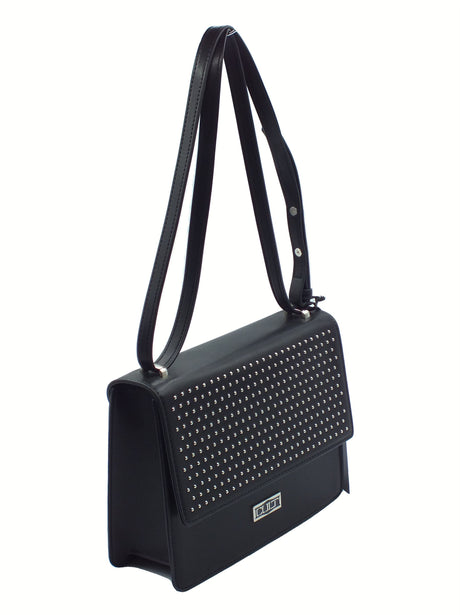 CULT CULT Missi Medium Flap Black Tracollina Nera per Donna in ecopelle con pattina Black