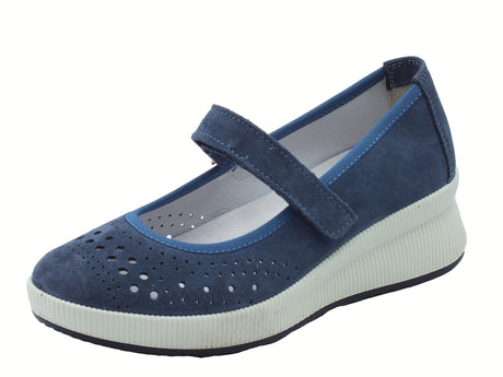 ENVAL Soft ENVAL Soft 7769011 Scam. Superior Jeans Ballerine Confort per Donna in nabuk Jeans