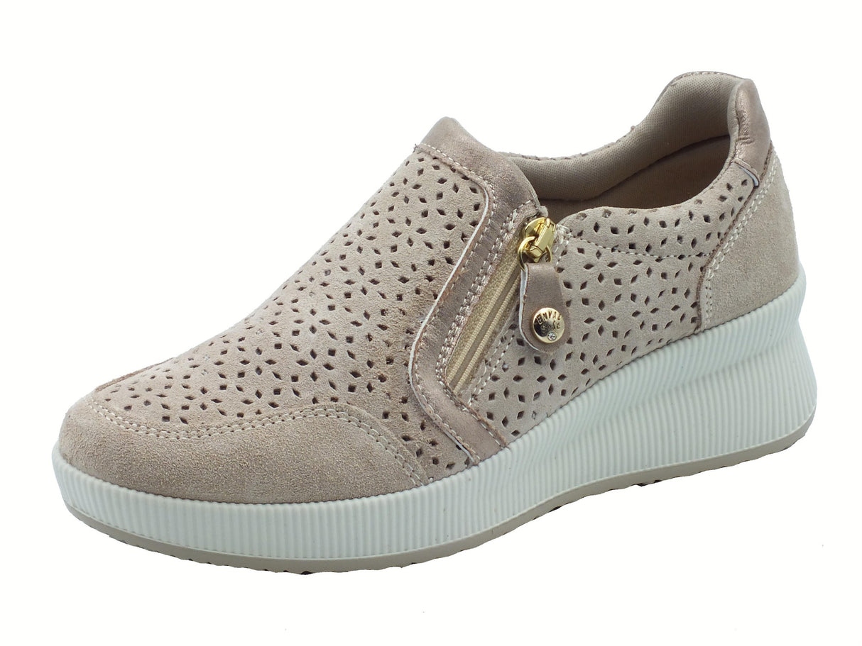 ENVAL Soft ENVAL Soft 7769133 Scam. Visone Sneakers Confort per Donna in nabuk con zeppa media Visone