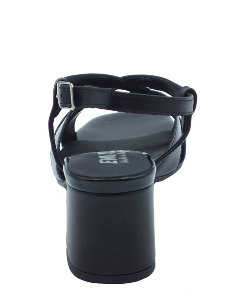 ENVAL Soft ENVAL Soft 7773800 Capra Nappata Nero Sandali Confort per Donna in pelle e vernice tacco alto Nero