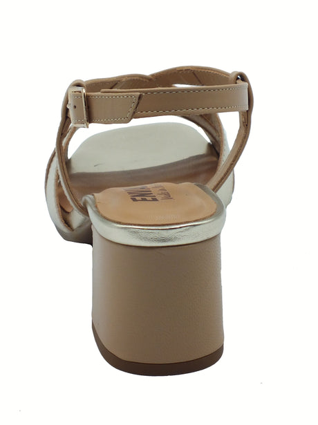 ENVAL Soft ENVAL Soft 7773811 Capra Nappata Beige Sandali Confort per Donna in pelle e vernice tacco alto Beige