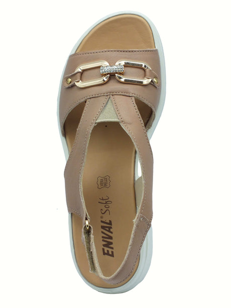 ENVAL Soft ENVAL Soft 7777022 Capra Tamponata Corda Sandali Confort per Donna in pelle Corda