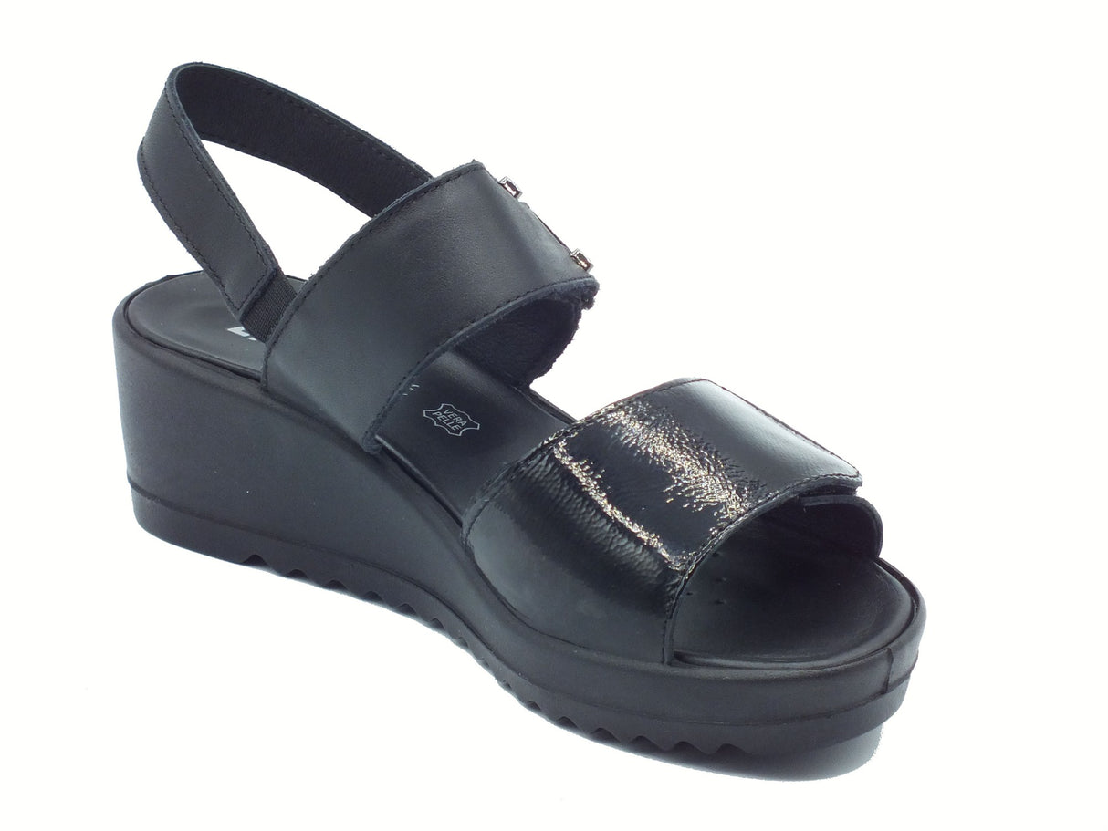 ENVAL Soft ENVAL Soft 7778800 Naplak Nappa Nero Sandali Confort per Donna in pelle e vernice Nero