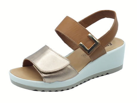 ENVAL Soft ENVAL Soft 7778822 Nappa Champagne Sandali Confort per Donna in pelle Champagne