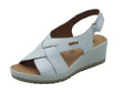 ENVAL Soft ENVAL Soft 7778711 Nappa Soft Bianco Sandali Confort per Donna in pelle zeppa alta Bianco