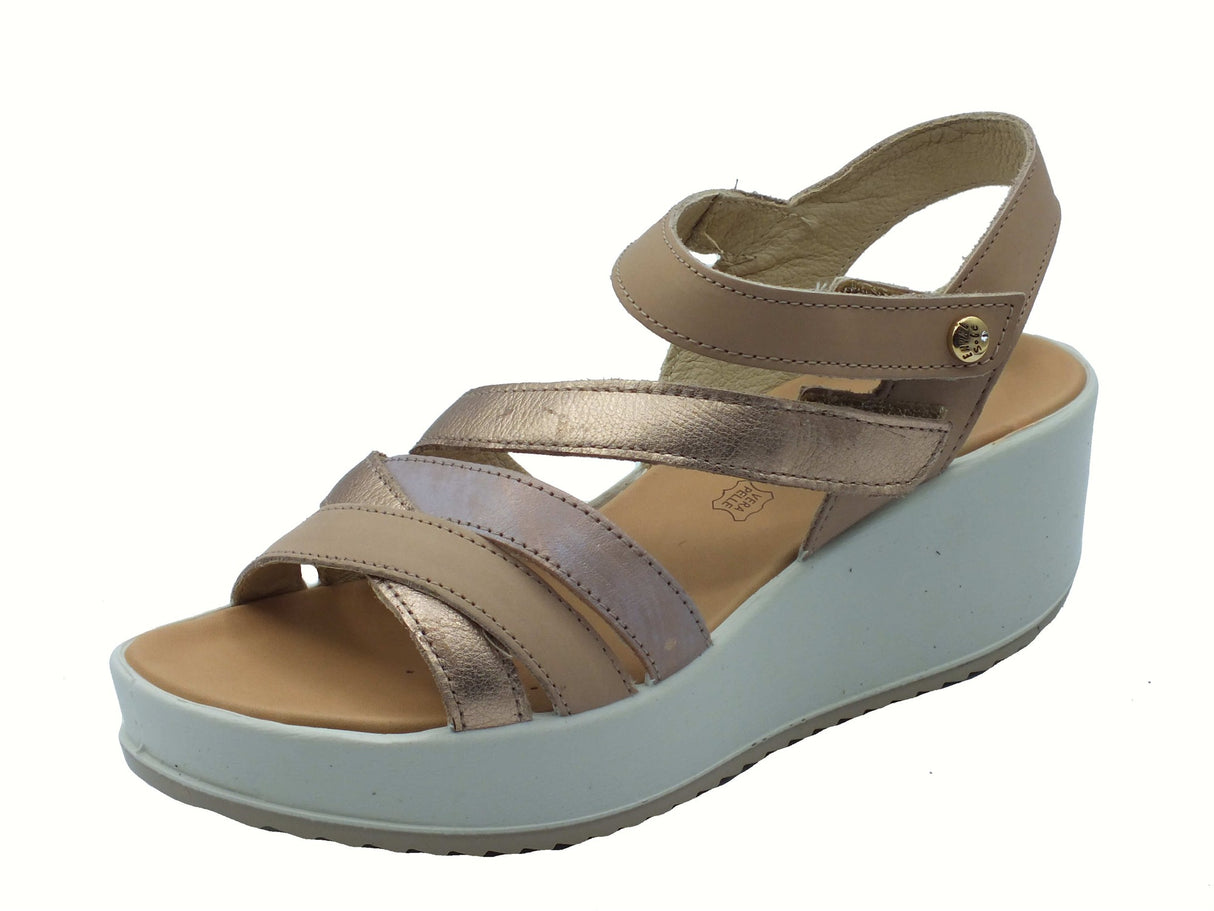 ENVAL Soft ENVAL Soft 7780622 Vitello Castoro Sandali Confort per Donna in pelle doppio stretch Castoro